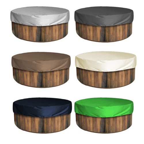 Outdoor round hot tub - round,